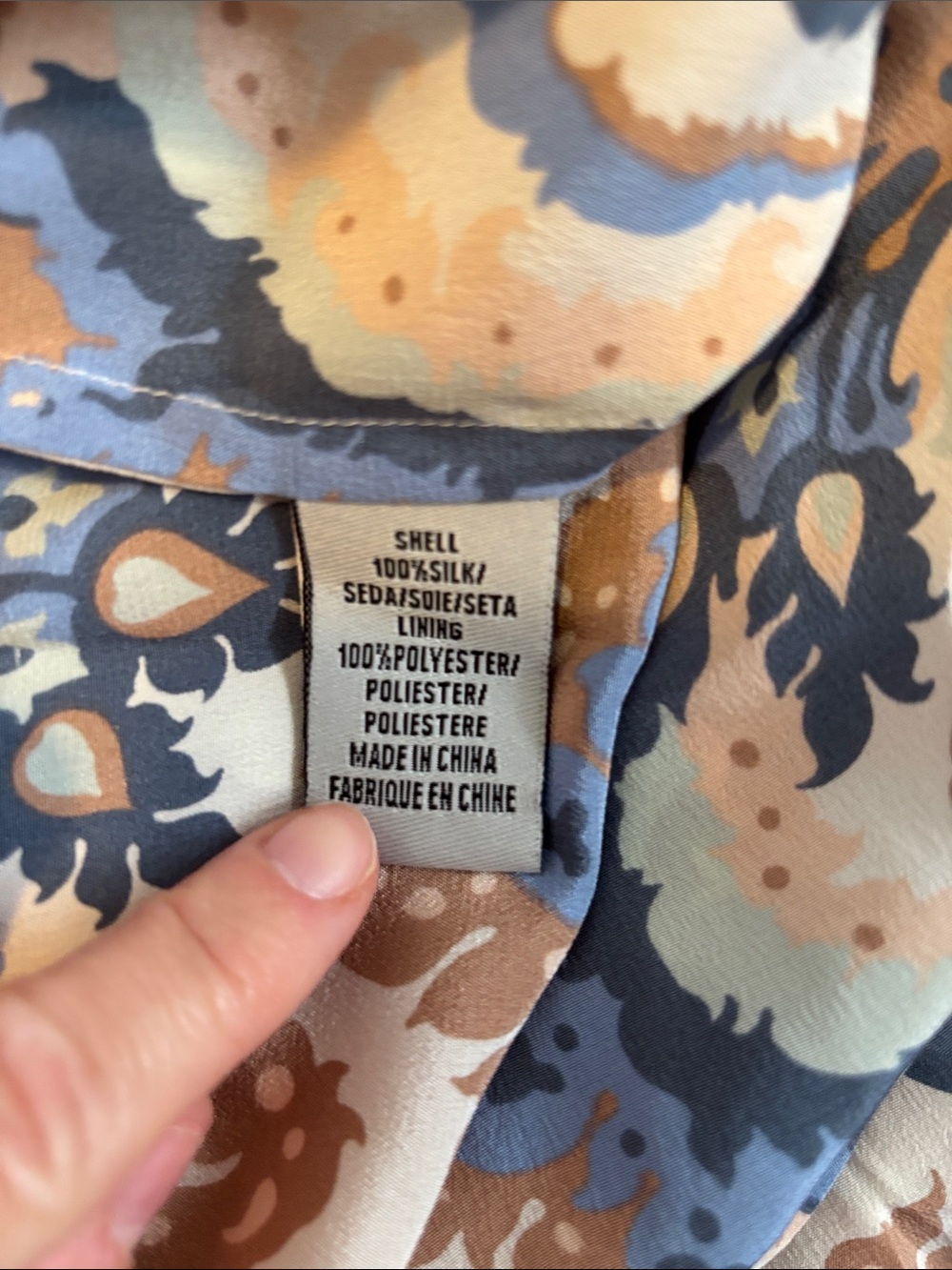 Tibi Blue and Brown Paisley Halter Maxi Dress - Picture 5 of 6